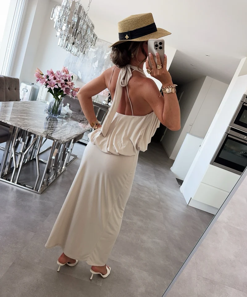 Maxi Kleid Ilenia Beige