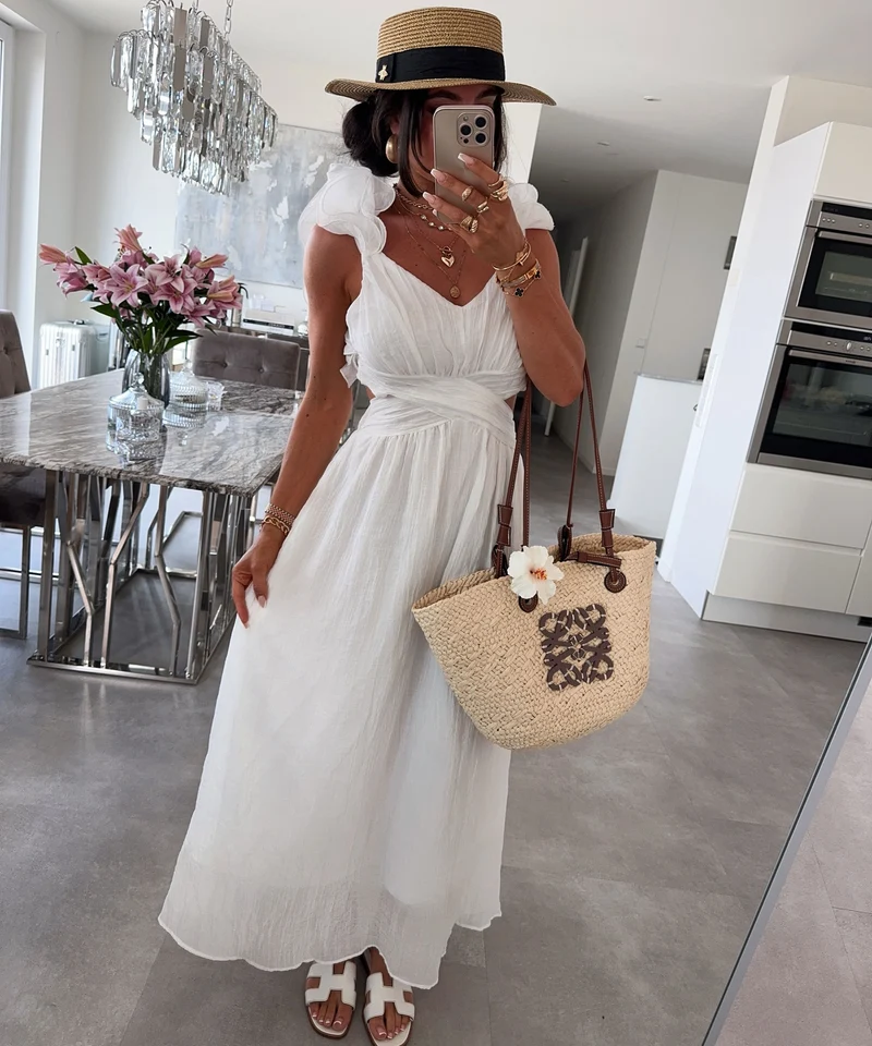 Maxi Kleid Zalya Weiß