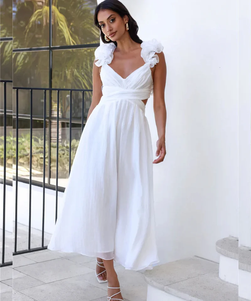 Maxi Kleid Zalya Weiß