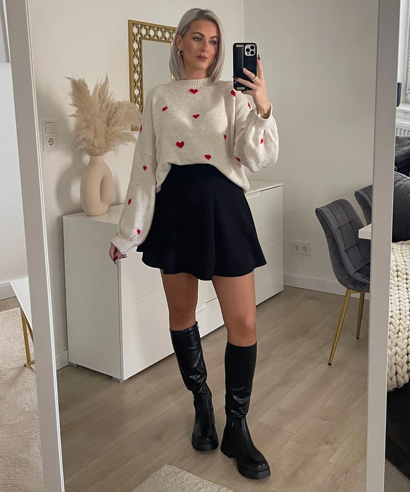 Oversize Pullover Joslin Rot
