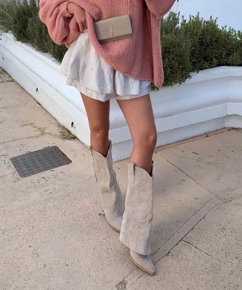 Cowboy Stiefel Lavinia Beige
