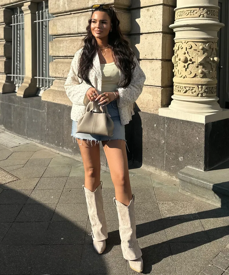 Cowboy Stiefel Lavinia Beige