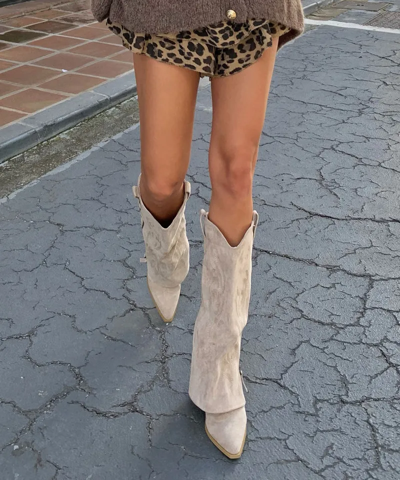 Cowboy Stiefel Lavinia Beige