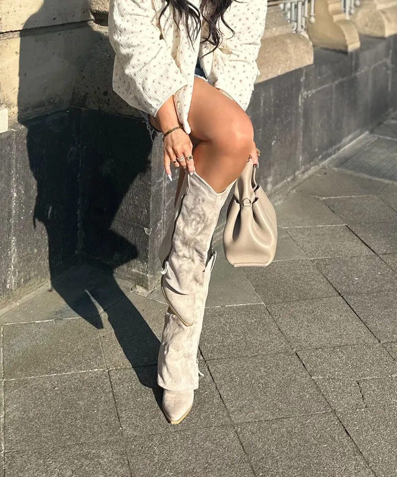 Cowboy Stiefel Lavinia Beige