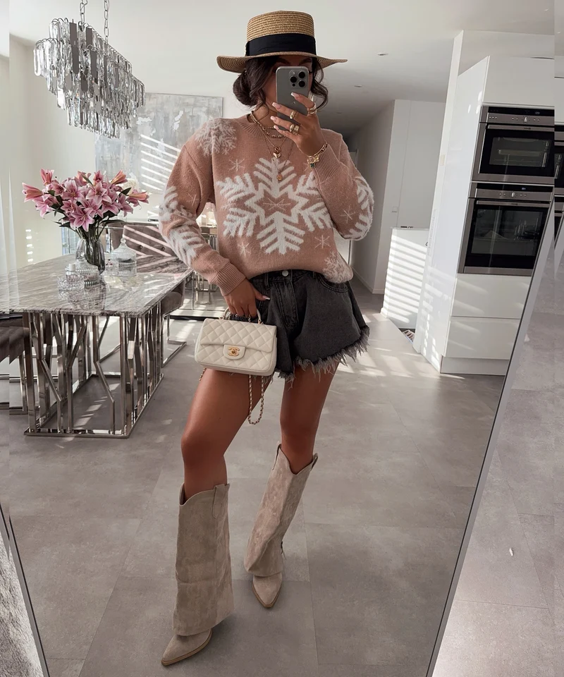 Cowboy Stiefel Lavinia Beige