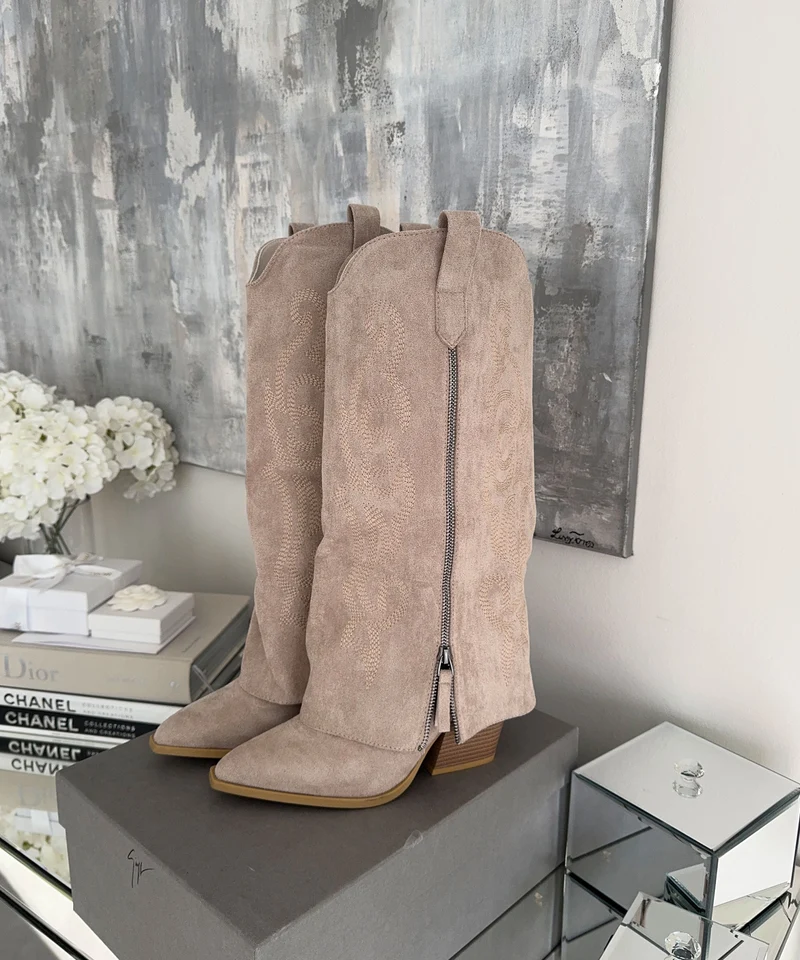 Cowboy Stiefel Lavinia Beige