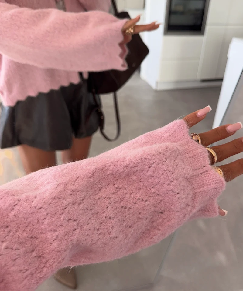 Schleifen Cardigan Narella Rosa