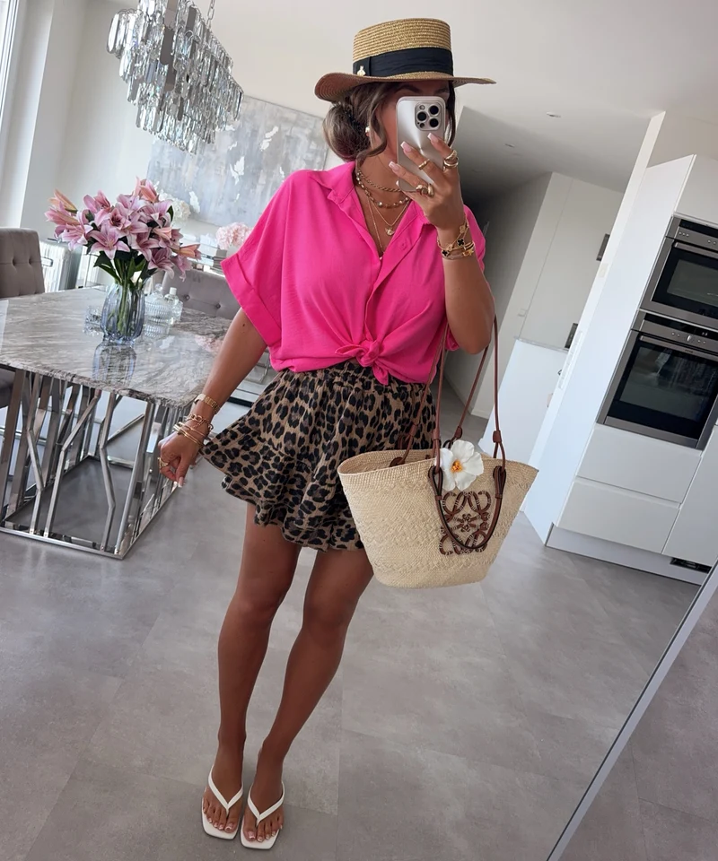 Knoten T-Shirt Melia Pink