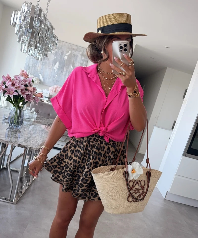 Knoten T-Shirt Melia Pink