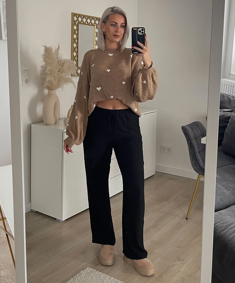 Oversize Pullover Joslin Camel