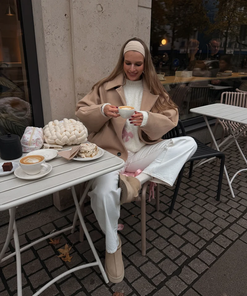Oversize Jacke Joana Beige