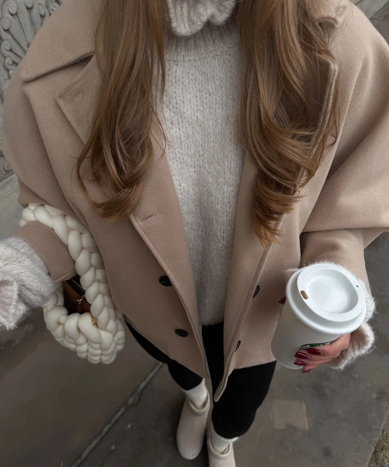 Oversize Jacke Joana Beige
