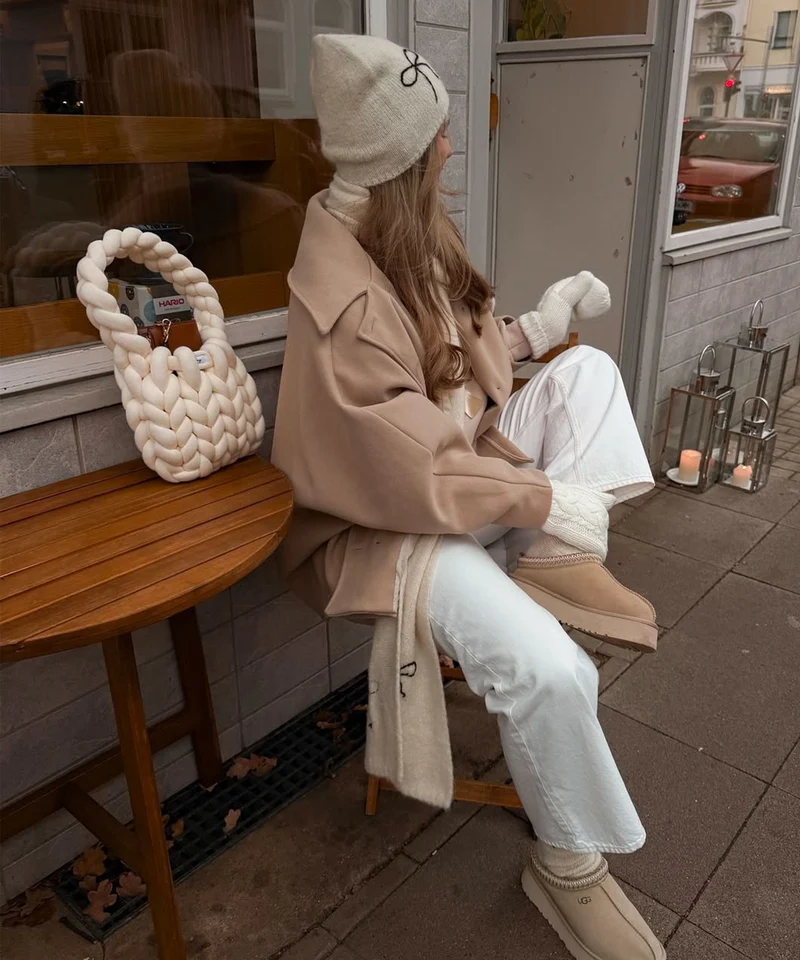 Oversize Jacke Joana Beige
