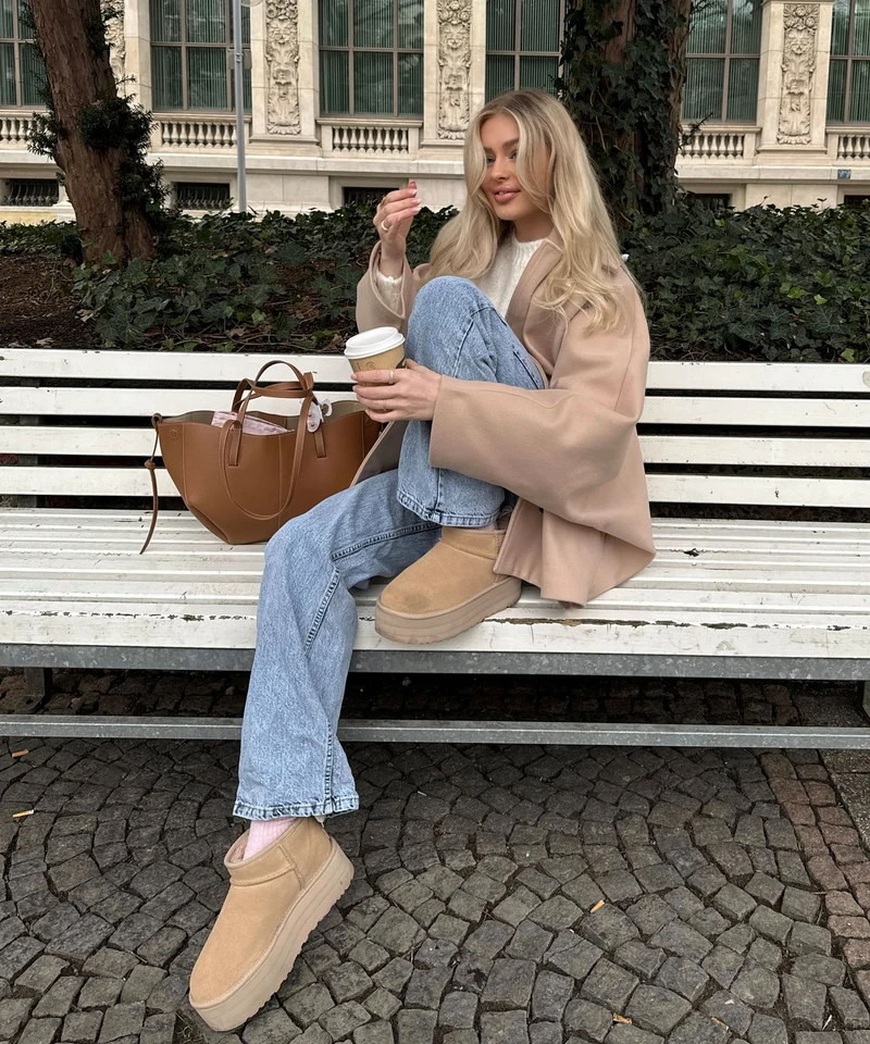 Oversize Jacke Joana Beige