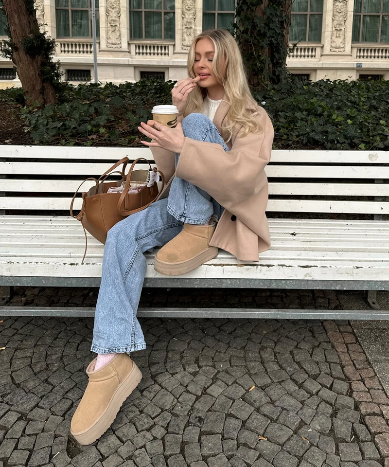 Oversize Jacke Joana Beige