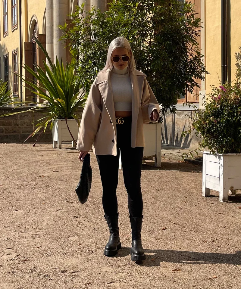Oversize Jacke Joana Beige