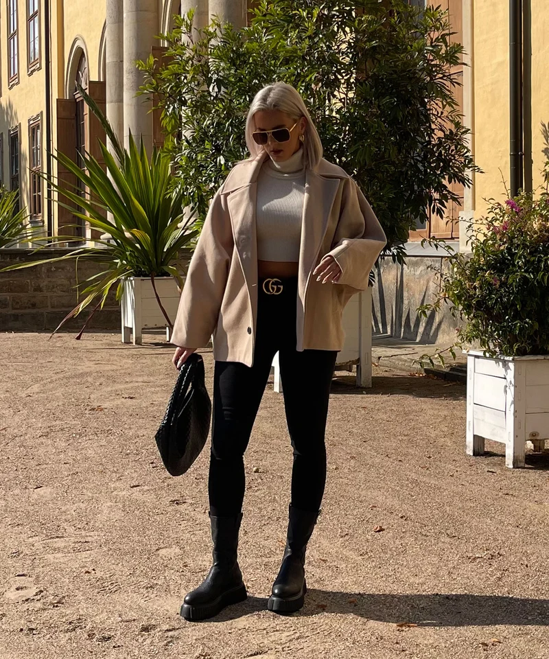 Oversize Jacke Joana Beige