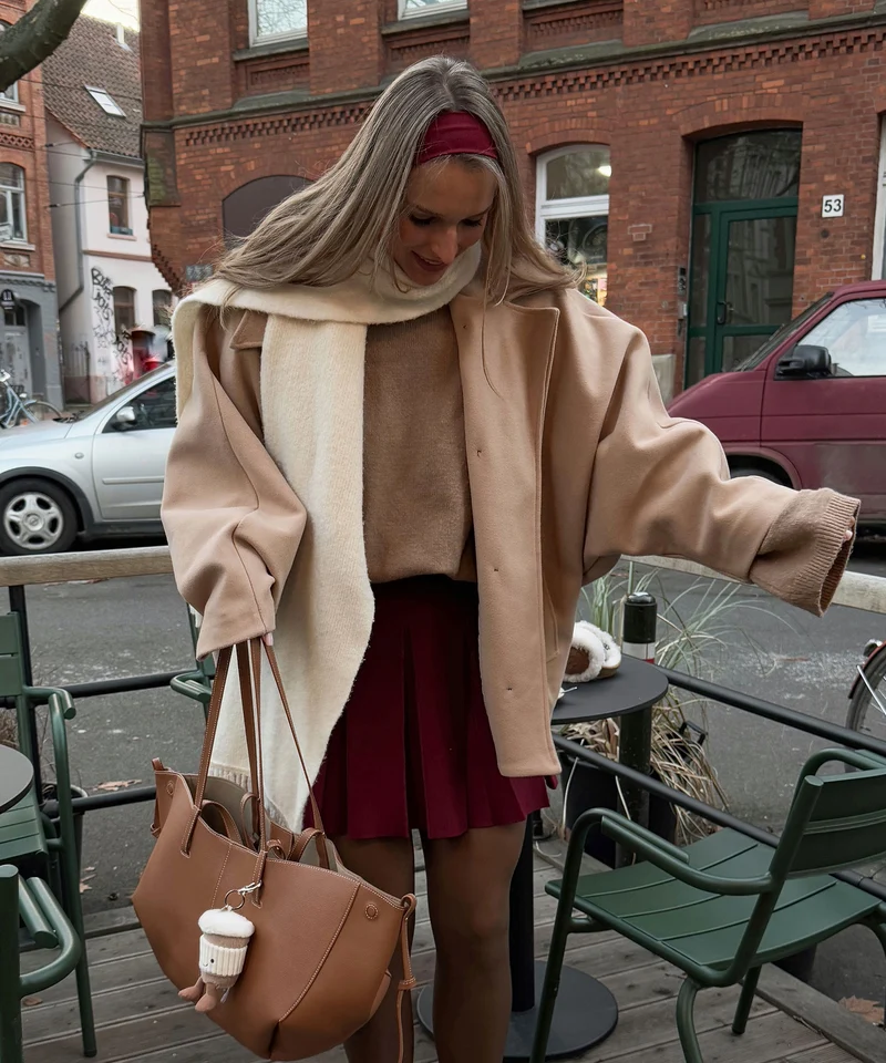 Oversize Jacke Joana Beige