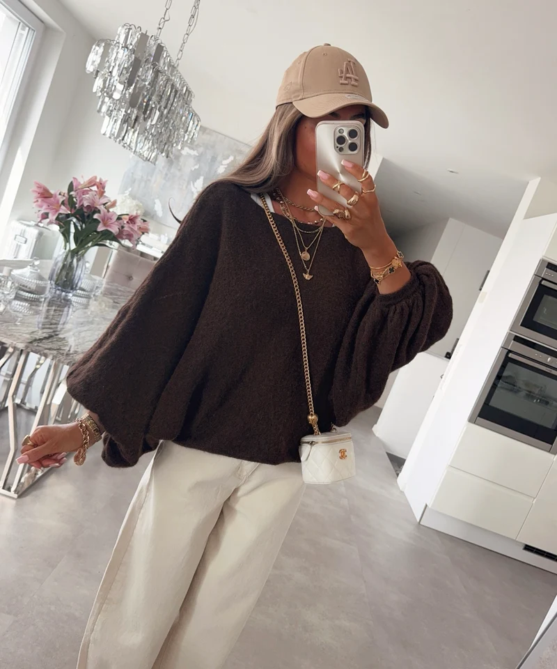 Pullover Evin Dunkelbraun