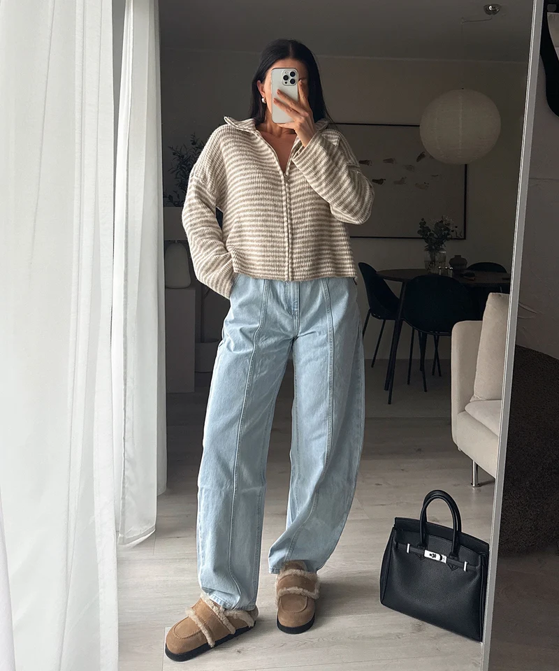 Barrel Jeans Kelia Hellblau