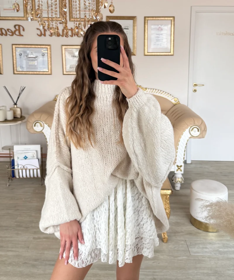 Hosenrock mit Spitze Liwa Creme