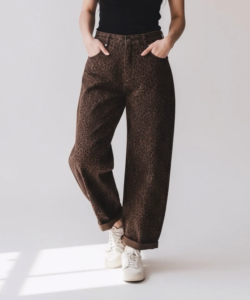 Stretch Balloon Jeans Aleno Leo Braun