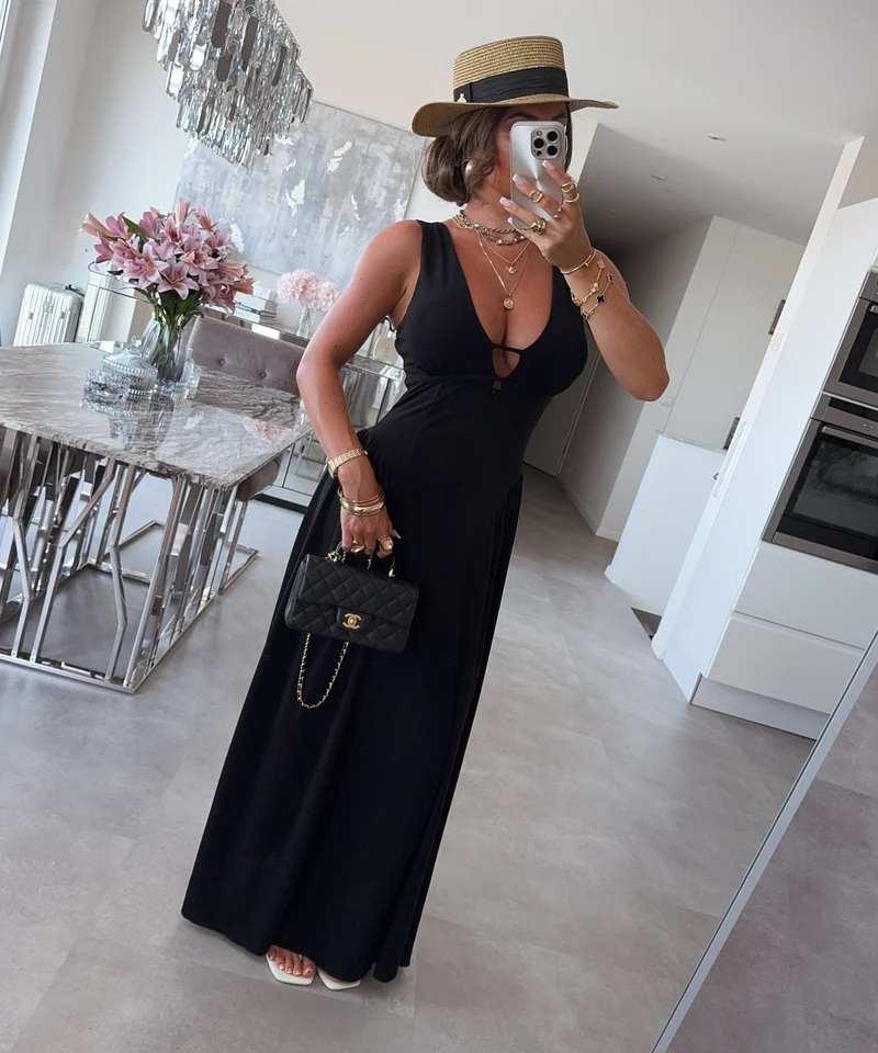 Maxi Kleid Junia Schwarz