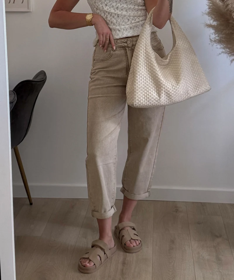 Pantoletten Kehlani Dunkelbeige