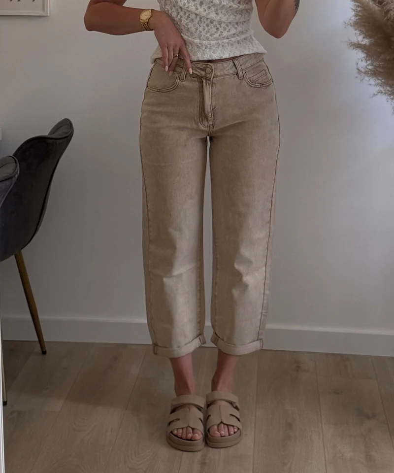 Pantoletten Kehlani Dunkelbeige
