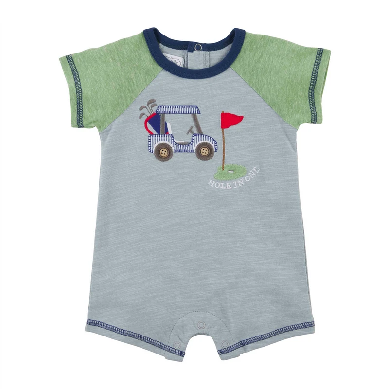 Mudpie Hole-In-One Golf Baby Shortall