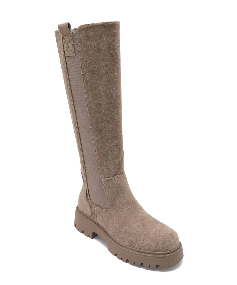 Stiefel Ivi Taupe Wildleder
