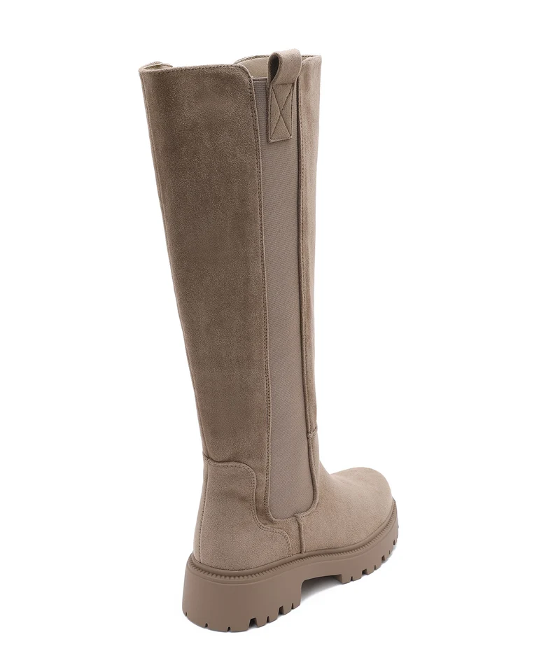 Stiefel Ivi Taupe Wildleder