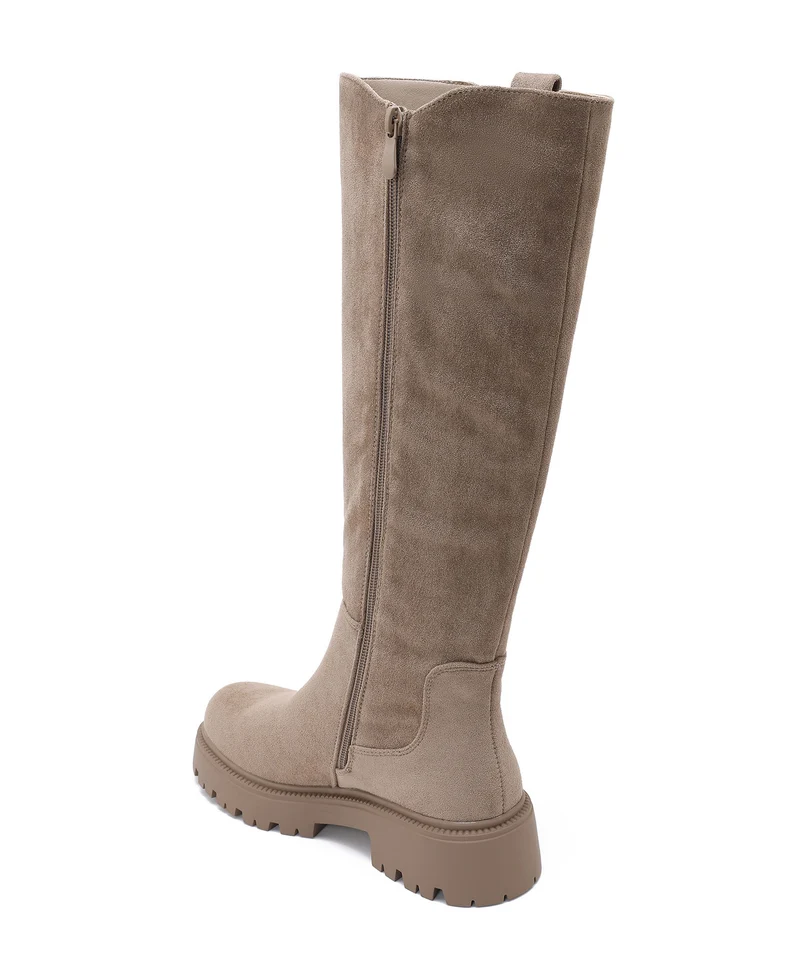 Stiefel Ivi Taupe Wildleder