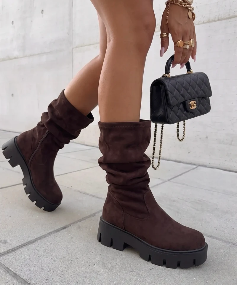 Wildleder Stiefel Asha Braun