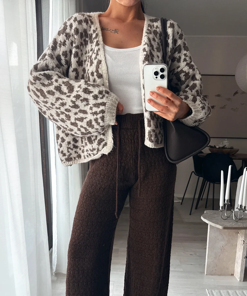 Cardigan Lira Braun Leo