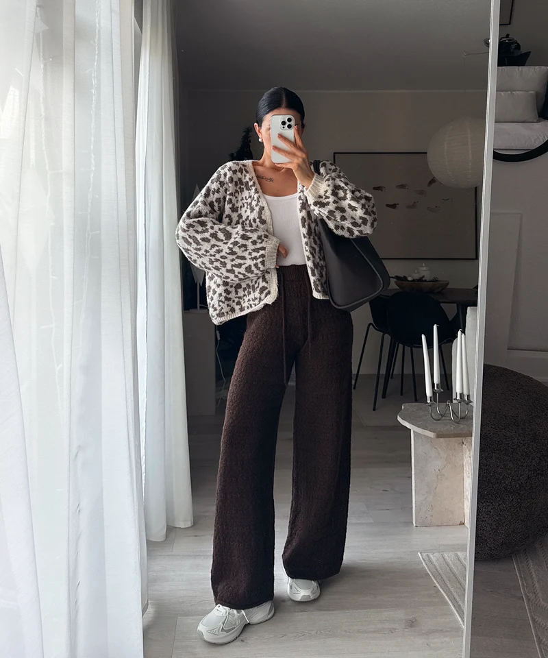 Cardigan Lira Braun Leo