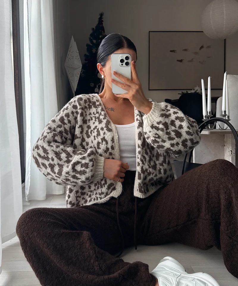 Cardigan Lira Braun Leo