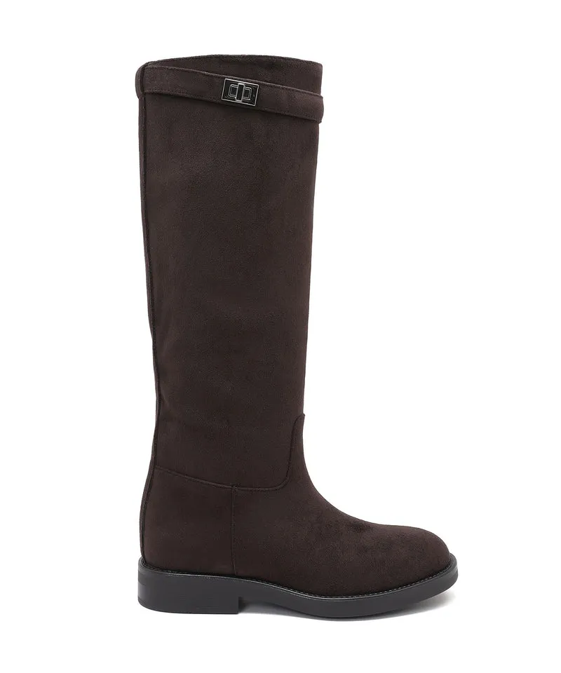 Wildleder Stiefel Mila Dunkelbraun