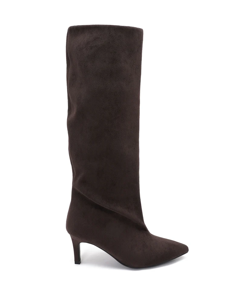 Stiletto Wildleder Stiefel Auri Braun