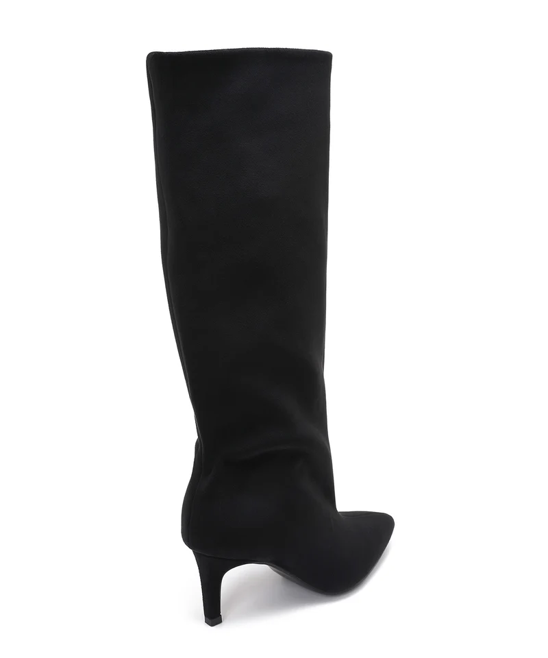 Stiletto Wildleder Stiefel Auri Schwarz