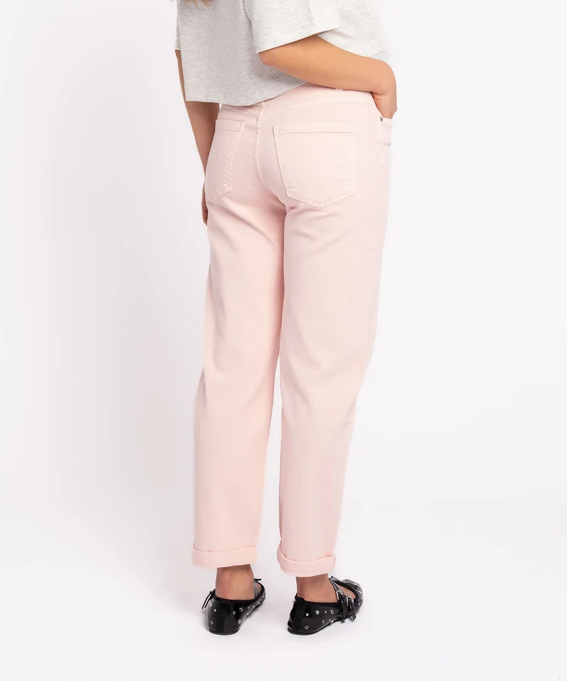 Stretch Mom Jeans Leava Rosa