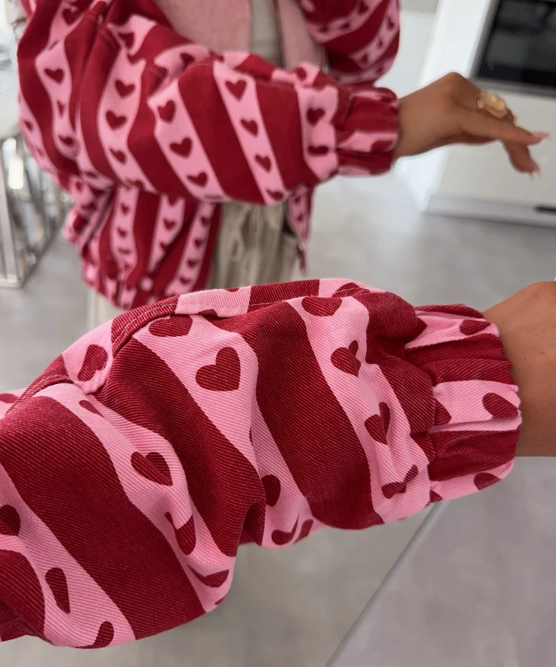 Zip Jacke Emma Rot Pink