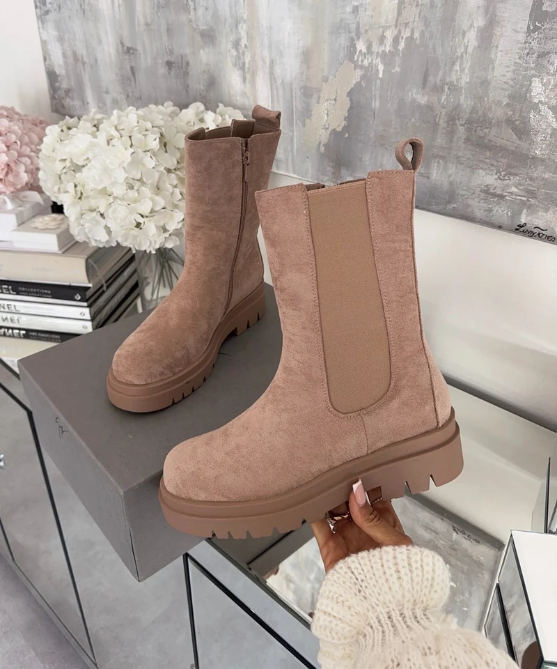Chelsea Boots Zelaria Beige