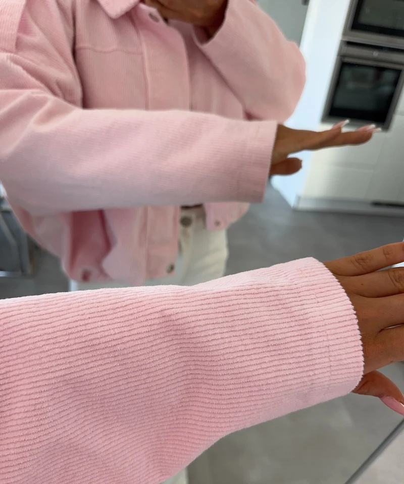 Cord Jacke Amber Rosa