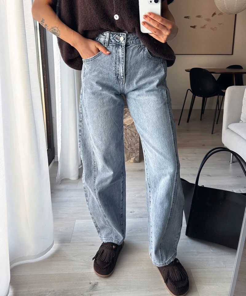 Barrel Jeans Cleonita Hellblau