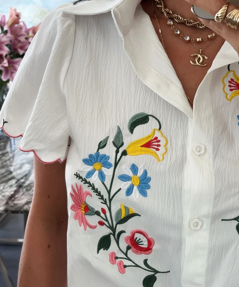 Bluse Devi Weiß