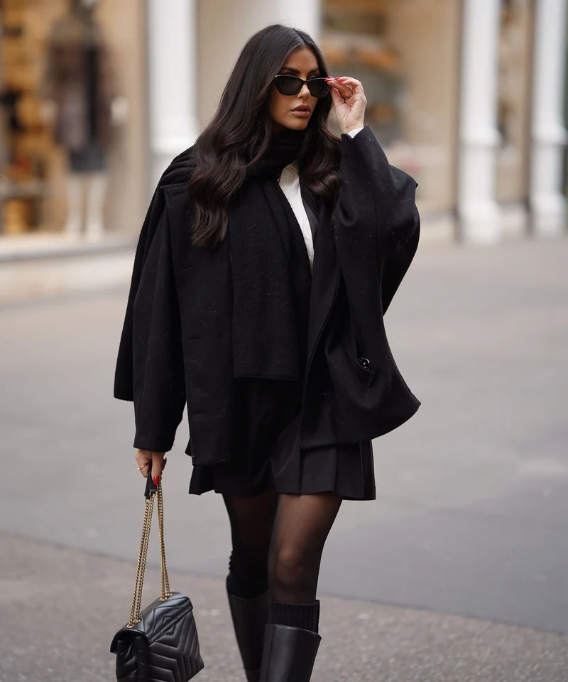 Oversize Jacke Joana Schwarz