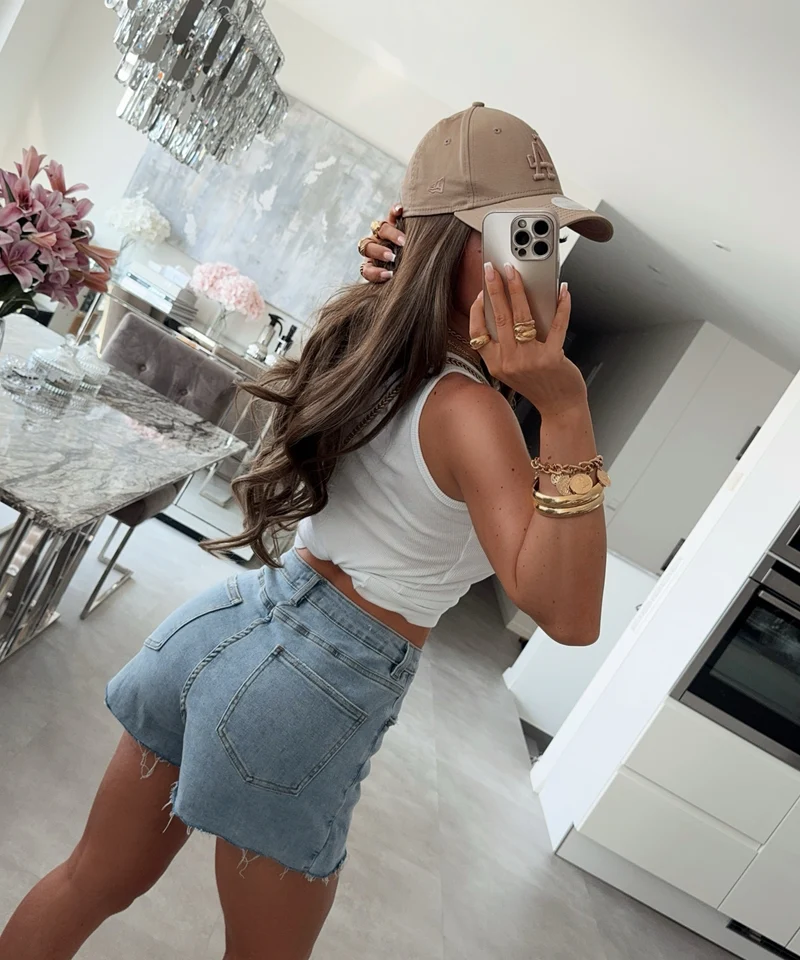 Jeans Hosenrock Calia Blau