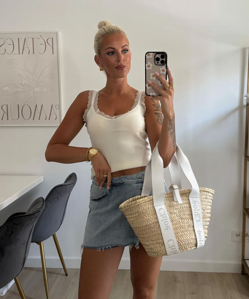 Jeans Hosenrock Calia Blau