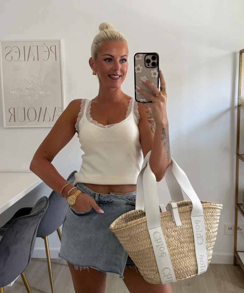Jeans Hosenrock Calia Blau